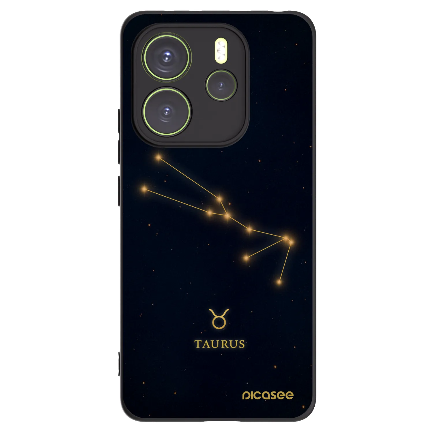Picasee Xiaomi Redmi Note 14 4G Hülle - Schwarzes Silikon - TAURUS