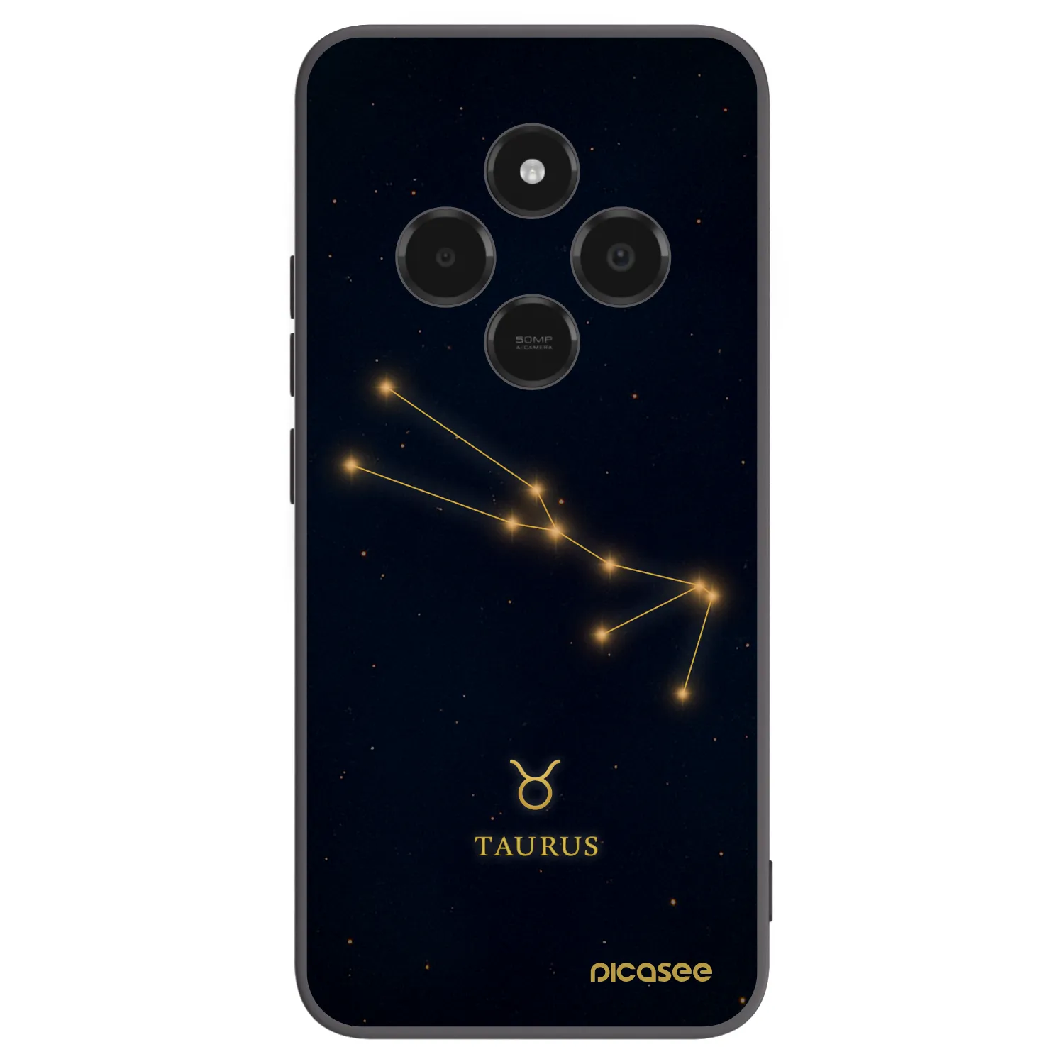Picasee Xiaomi Poco C75 Hülle - Schwarzes Silikon - TAURUS
