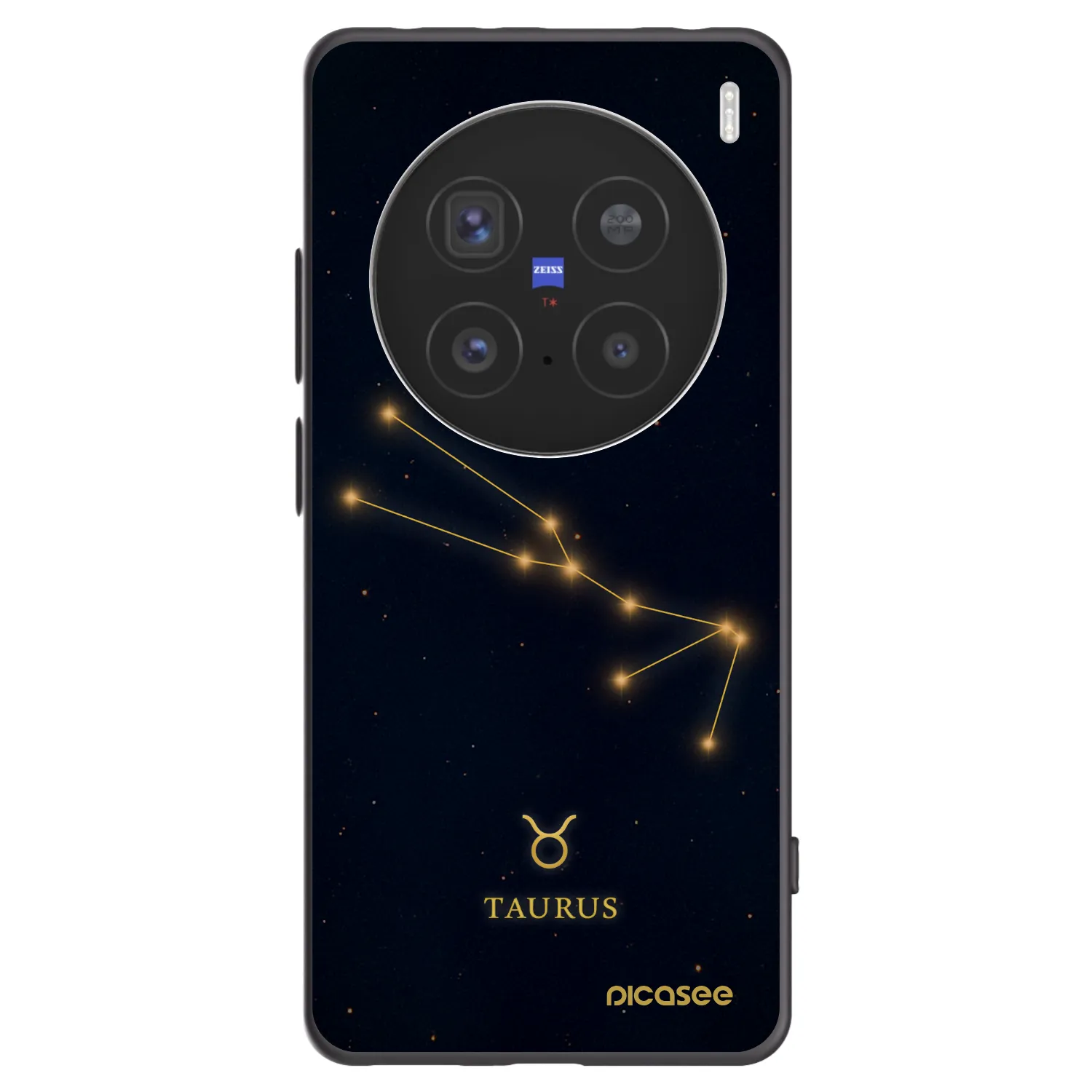 Picasee Vivo X200 Pro Hülle - Schwarzes Silikon - TAURUS