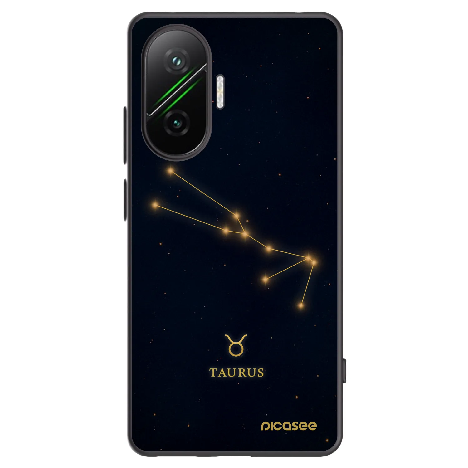 Picasee Xiaomi Poco F7 5G Hülle - Schwarzes Silikon - TAURUS