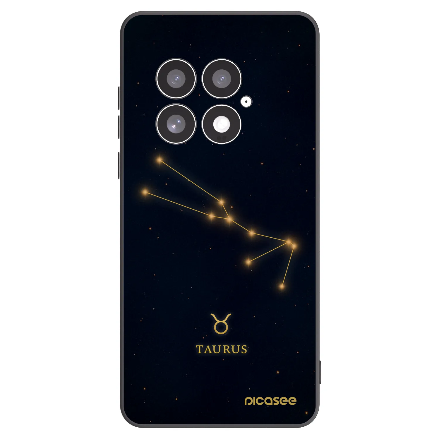 Picasee OnePlus 13 5G Hülle - Schwarzes Silikon - TAURUS