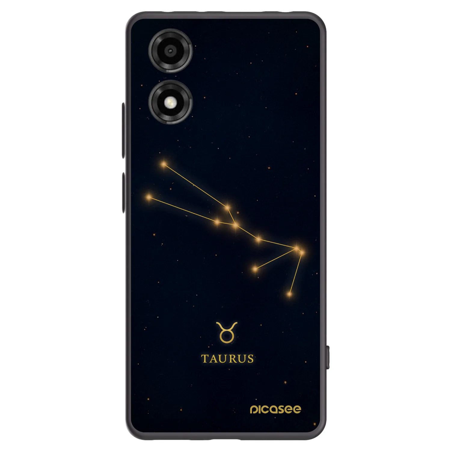 Picasee Motorola Moto E14 Hülle - Schwarzes Silikon - TAURUS