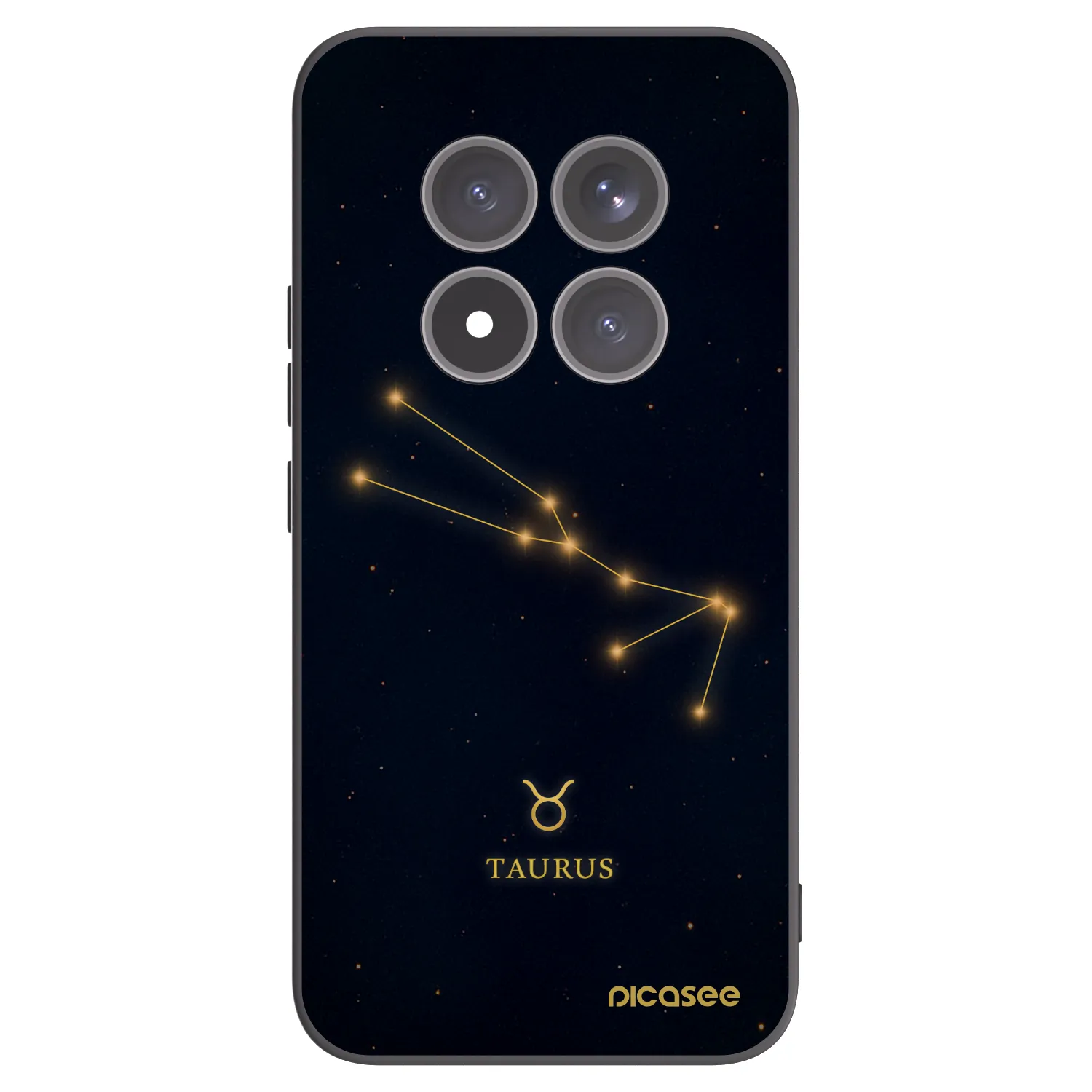 Picasee Xiaomi Redmi Note 15 Pro+ Hülle - Schwarzes Silikon - TAURUS