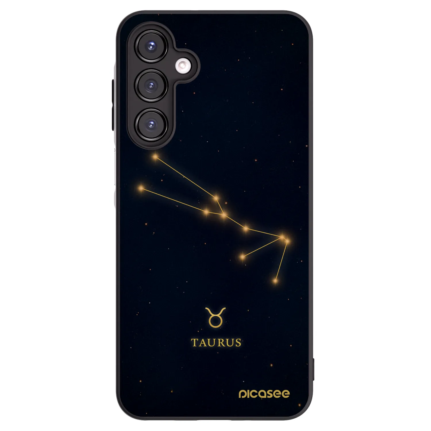 Picasee Samsung Galaxy A16 4G Hülle - Schwarzes Silikon - TAURUS