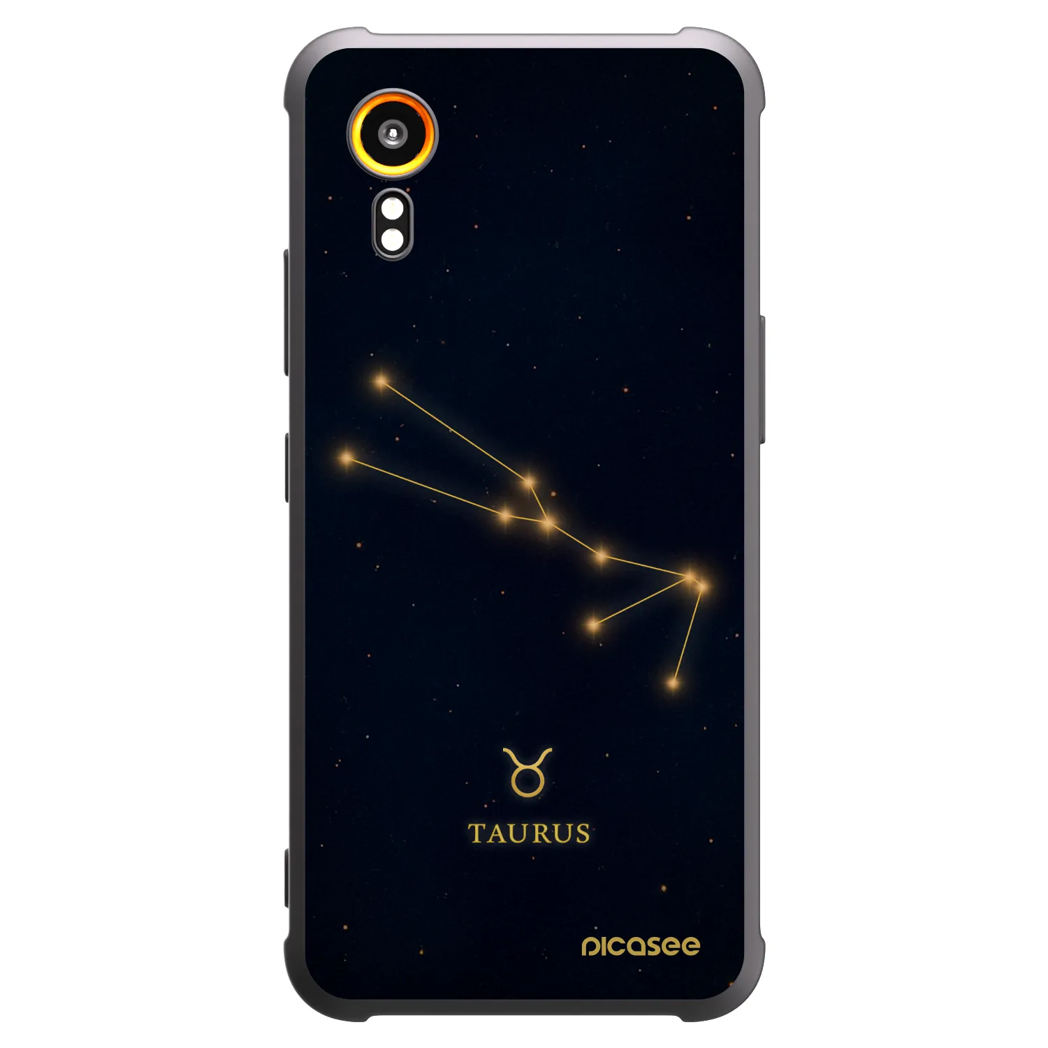 Picasee Samsung Galaxy Xcover 7 Hülle - Schwarzes Silikon - TAURUS