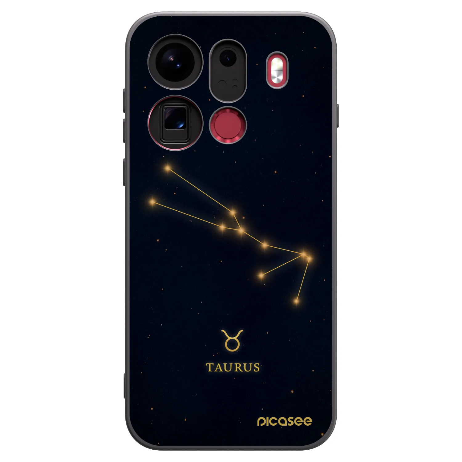 Picasee OPPO Find X9 Pro Hülle - Schwarzes Silikon - TAURUS