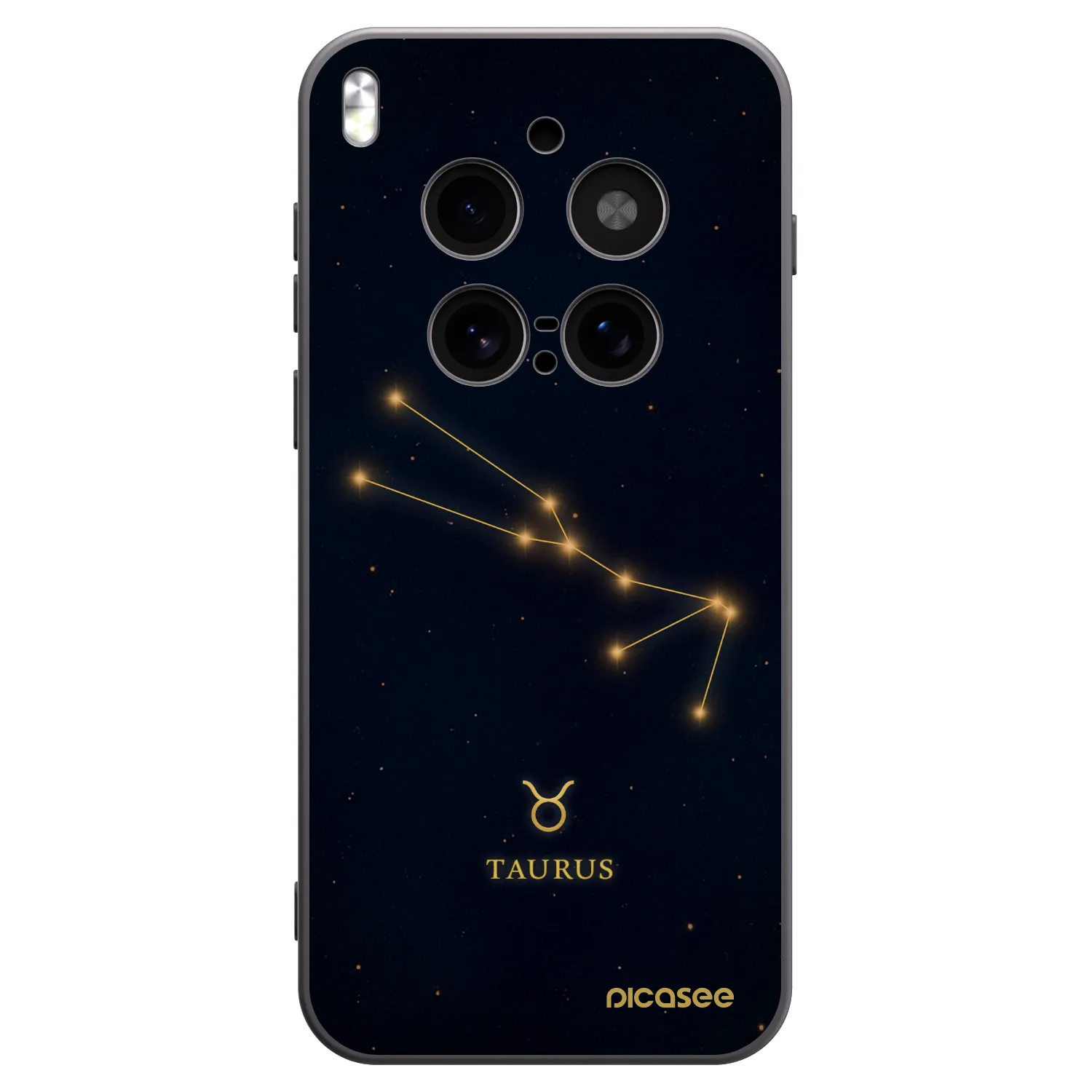 Picasee Vivo X300 Pro Hülle - Schwarzes Silikon - TAURUS