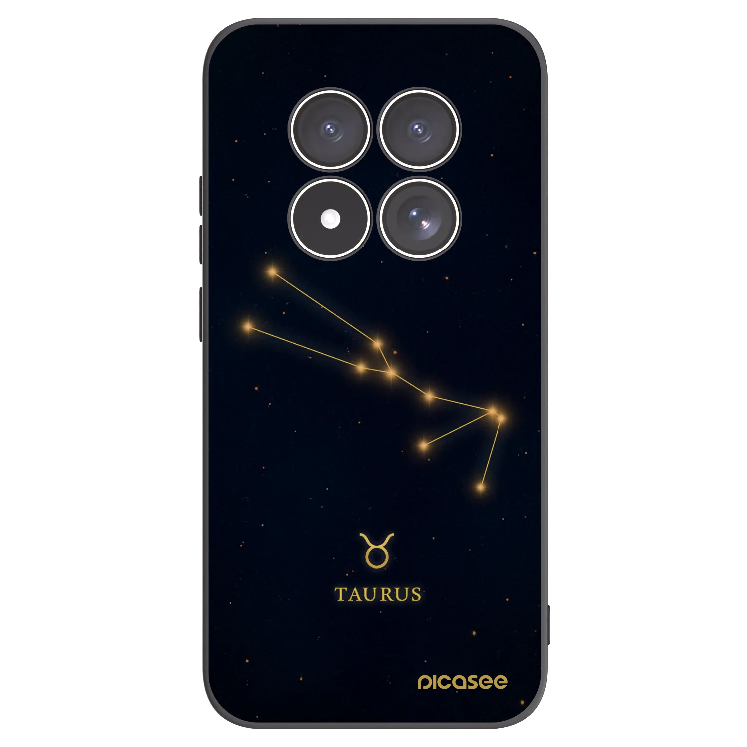 Picasee Xiaomi Redmi Note 15 Pro 5G Hülle - Schwarzes Silikon - TAURUS