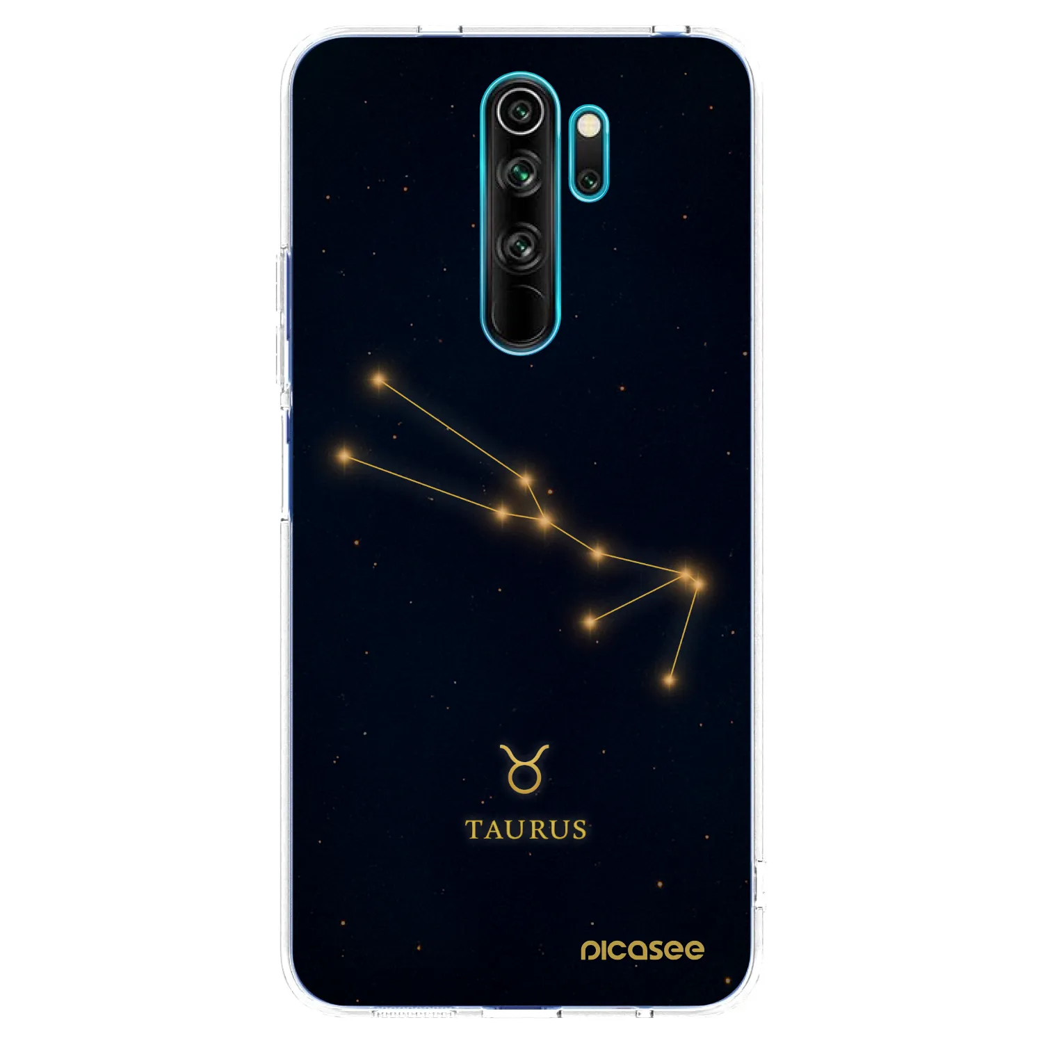 Picasee Xiaomi Redmi Note 8 Pro Hülle - Transparentes Silikon - TAURUS