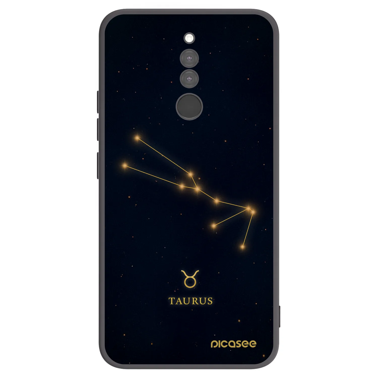 Picasee Xiaomi Redmi 8 Hülle - Schwarzes Silikon - TAURUS