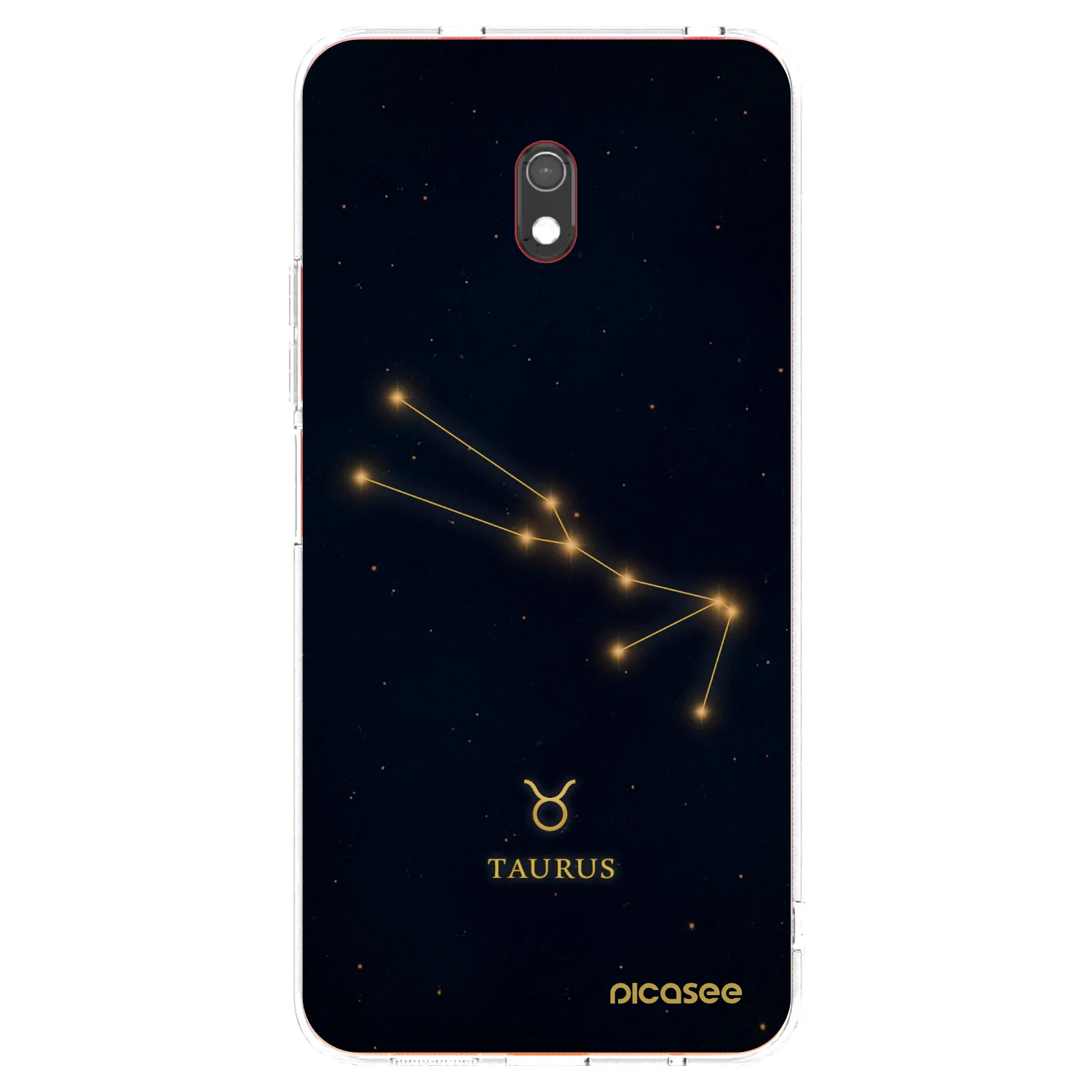 Picasee Xiaomi Redmi 8A Hülle - Transparentes Silikon - TAURUS