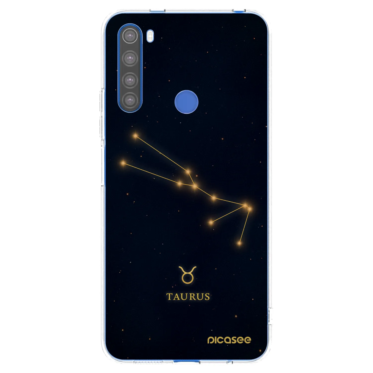 Picasee Xiaomi Redmi Note 8T Hülle - Transparentes Silikon - TAURUS