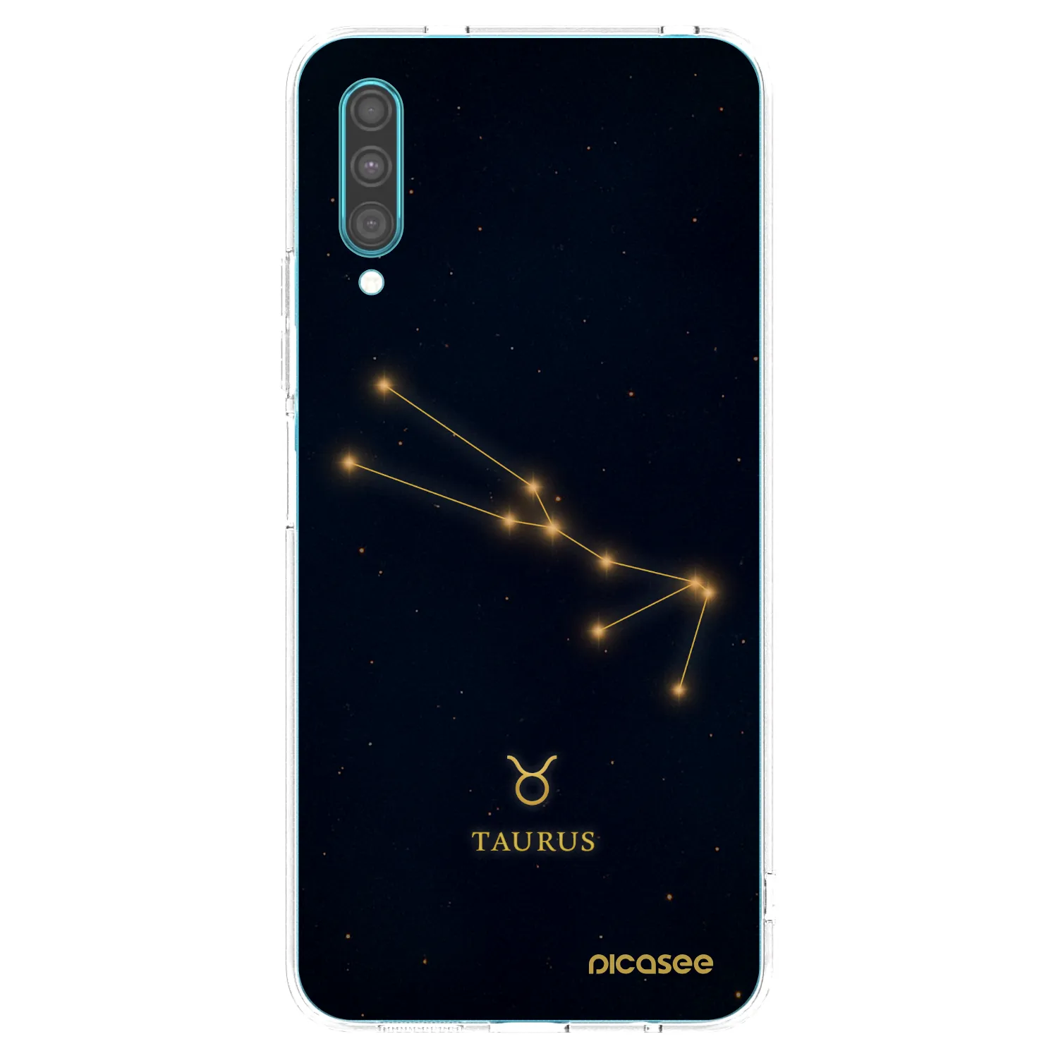 Picasee Samsung Galaxy A30s A307F Hülle - Transparentes Silikon - TAURUS