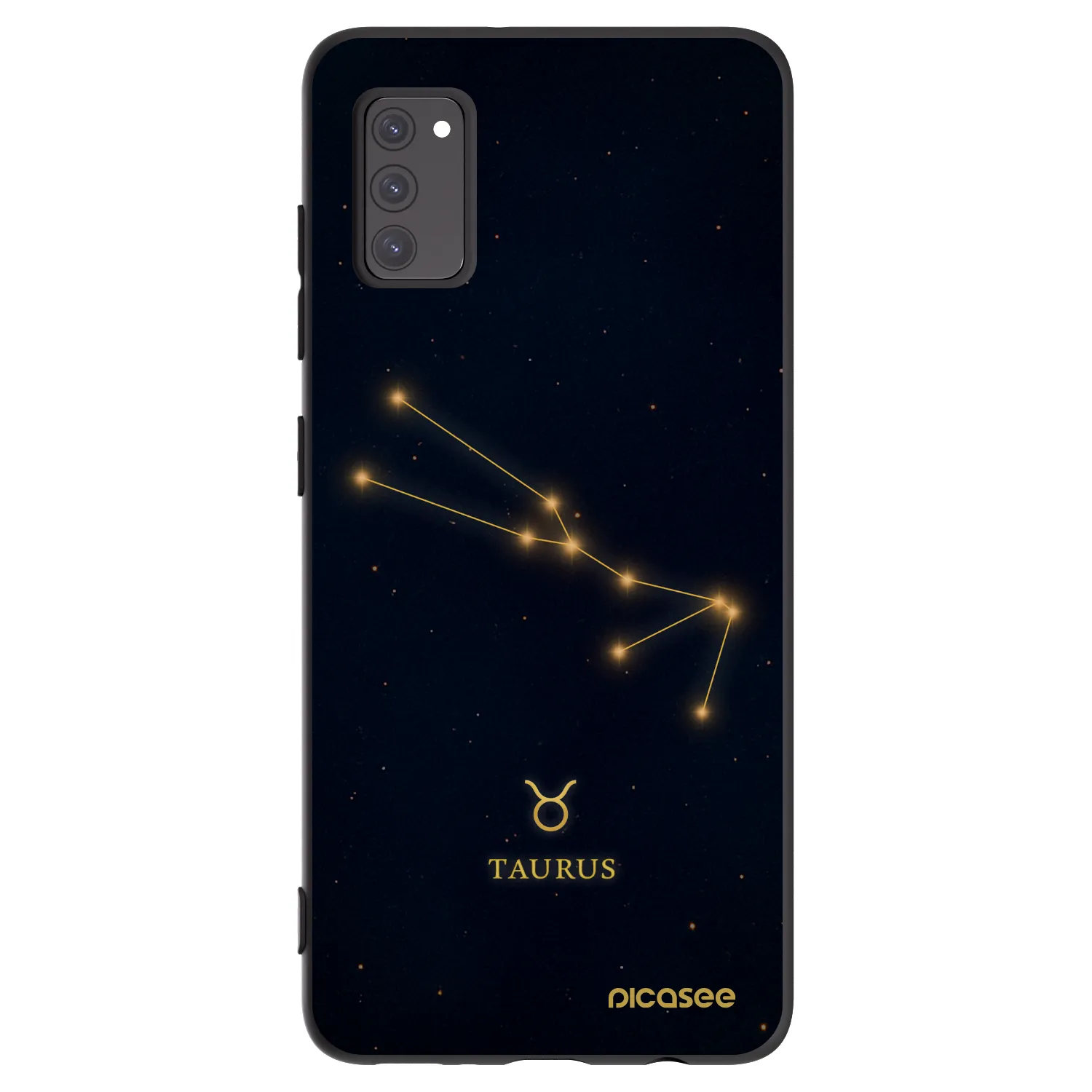 Picasee Samsung Galaxy A41 A415F Hülle - Schwarzes Silikon - TAURUS
