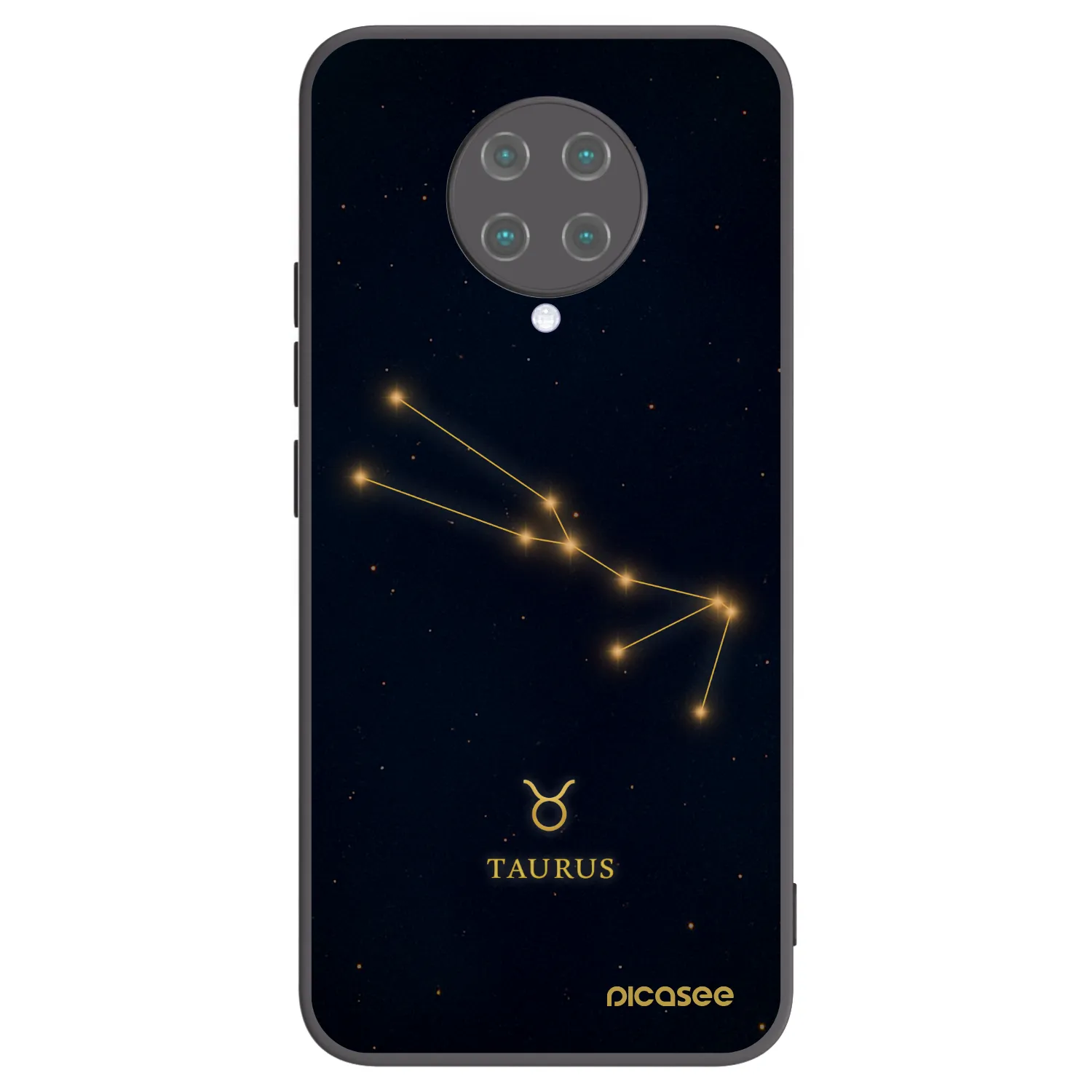 Picasee Xiaomi Poco F2 Pro Hülle - Schwarzes Silikon - TAURUS