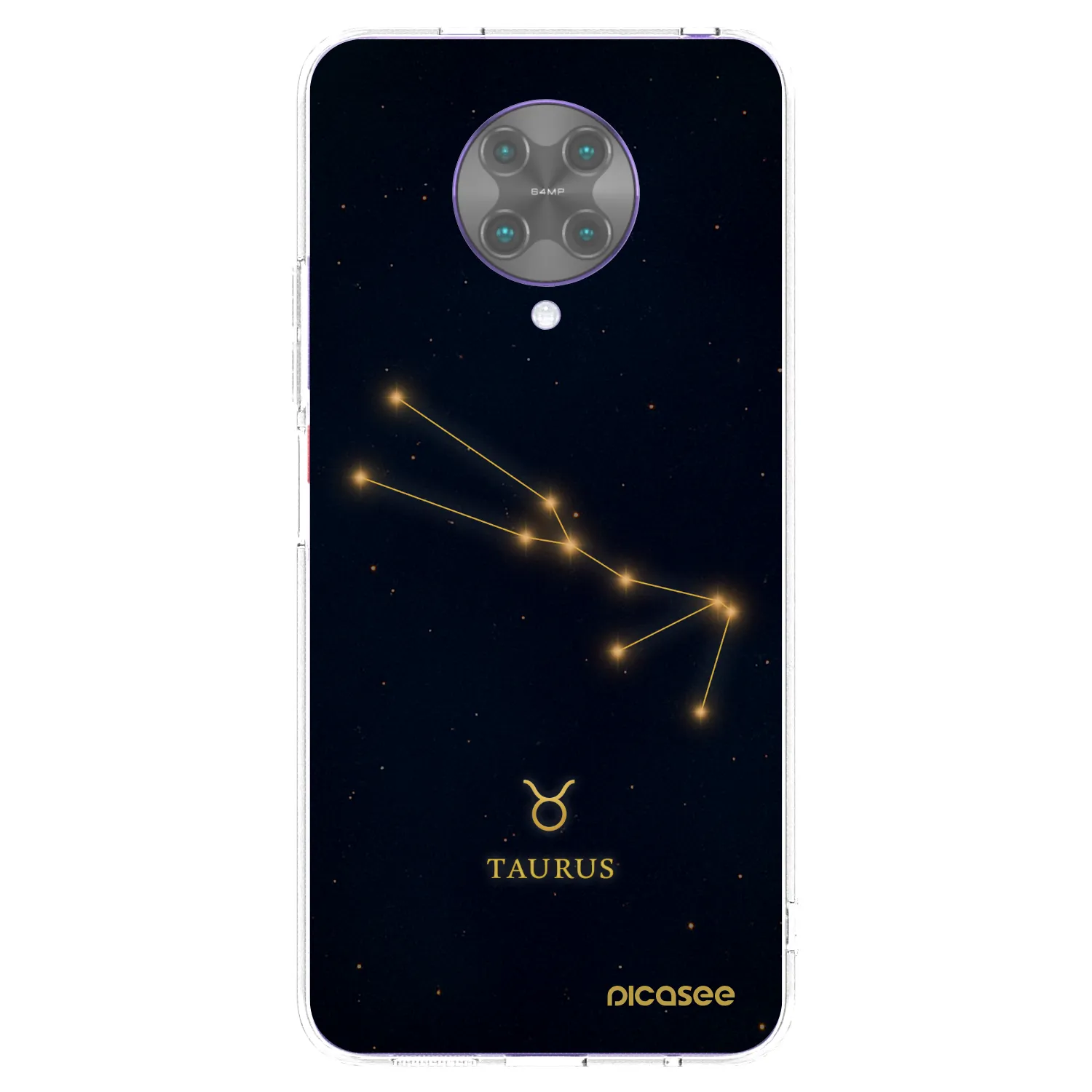 Picasee Xiaomi Poco F2 Pro Hülle - Transparentes Silikon - TAURUS