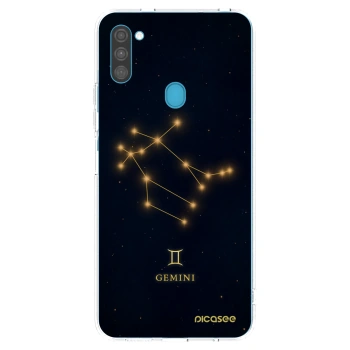 Picasee Samsung Galaxy M11 Hülle - Transparentes Silikon - GEMINI