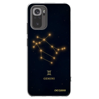 Picasee Xiaomi Redmi Note 10 Hülle - Transparentes Silikon - GEMINI