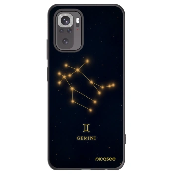 Picasee Xiaomi Redmi Note 10S Hülle - Schwarzes Silikon - GEMINI