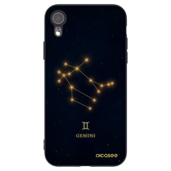 Picasee Apple iPhone XR Hülle - Schwarzes Silikon - GEMINI