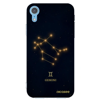 Picasee Apple iPhone XR Hülle - Transparentes Silikon - GEMINI