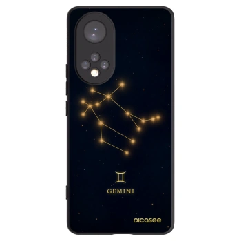Picasee Honor 50 5G Hülle - Schwarzes Silikon - GEMINI