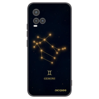 Picasee Vivo Y33s Hülle - Schwarzes Silikon - GEMINI