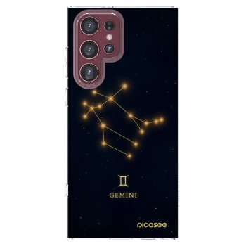Picasee Samsung Galaxy S22 Ultra 5G Hülle - Transparentes Silikon - GEMINI