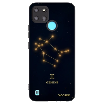 Picasee Realme C21Y Hülle - Schwarzes Silikon - GEMINI