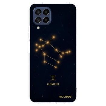 Picasee Samsung Galaxy M53 5G Hülle - Transparentes Silikon - GEMINI