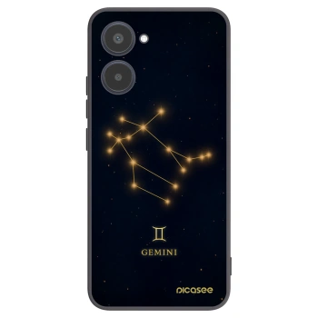 Picasee Realme 10 4G Hülle - Schwarzes Silikon - GEMINI