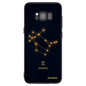 Picasee Samsung Galaxy S8 G950F Hülle - Schwarzes Silikon - GEMINI