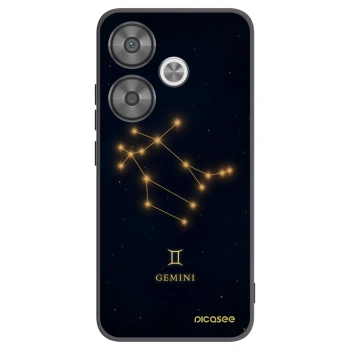 Picasee Xiaomi Poco F6 Hülle - Schwarzes Silikon - GEMINI