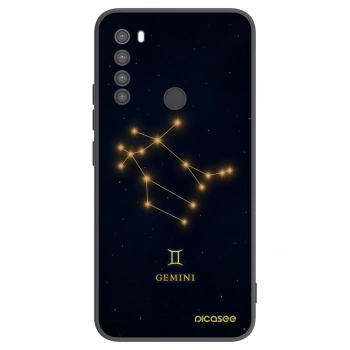 Picasee Xiaomi Redmi Note 8 Hülle - Schwarzes Silikon - GEMINI