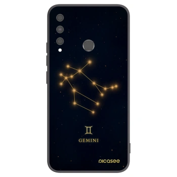 Picasee Huawei P40 Lite E Hülle - Schwarzes Silikon - GEMINI