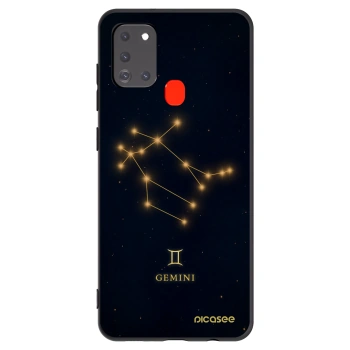 Picasee Samsung Galaxy A21s Hülle - Schwarzes Silikon - GEMINI
