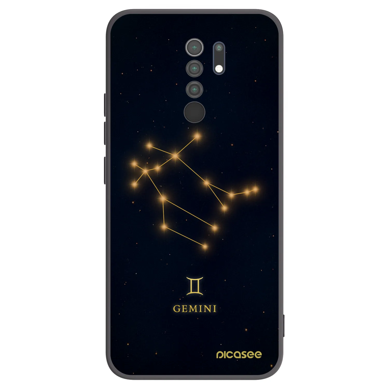 Picasee Xiaomi Redmi 9 Hülle - Schwarzes Silikon - GEMINI