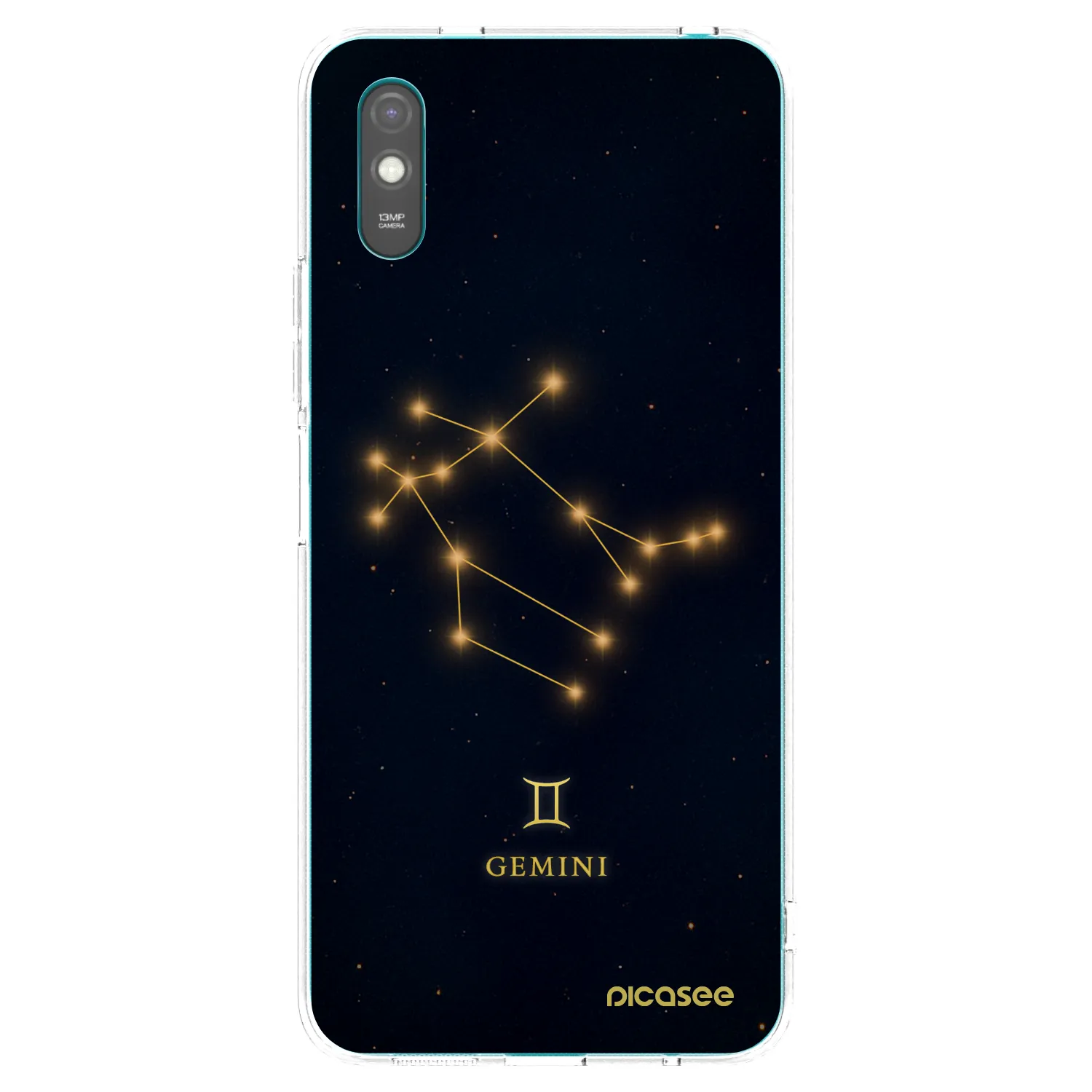 Picasee Xiaomi Redmi 9A Hülle - Transparentes Silikon - GEMINI
