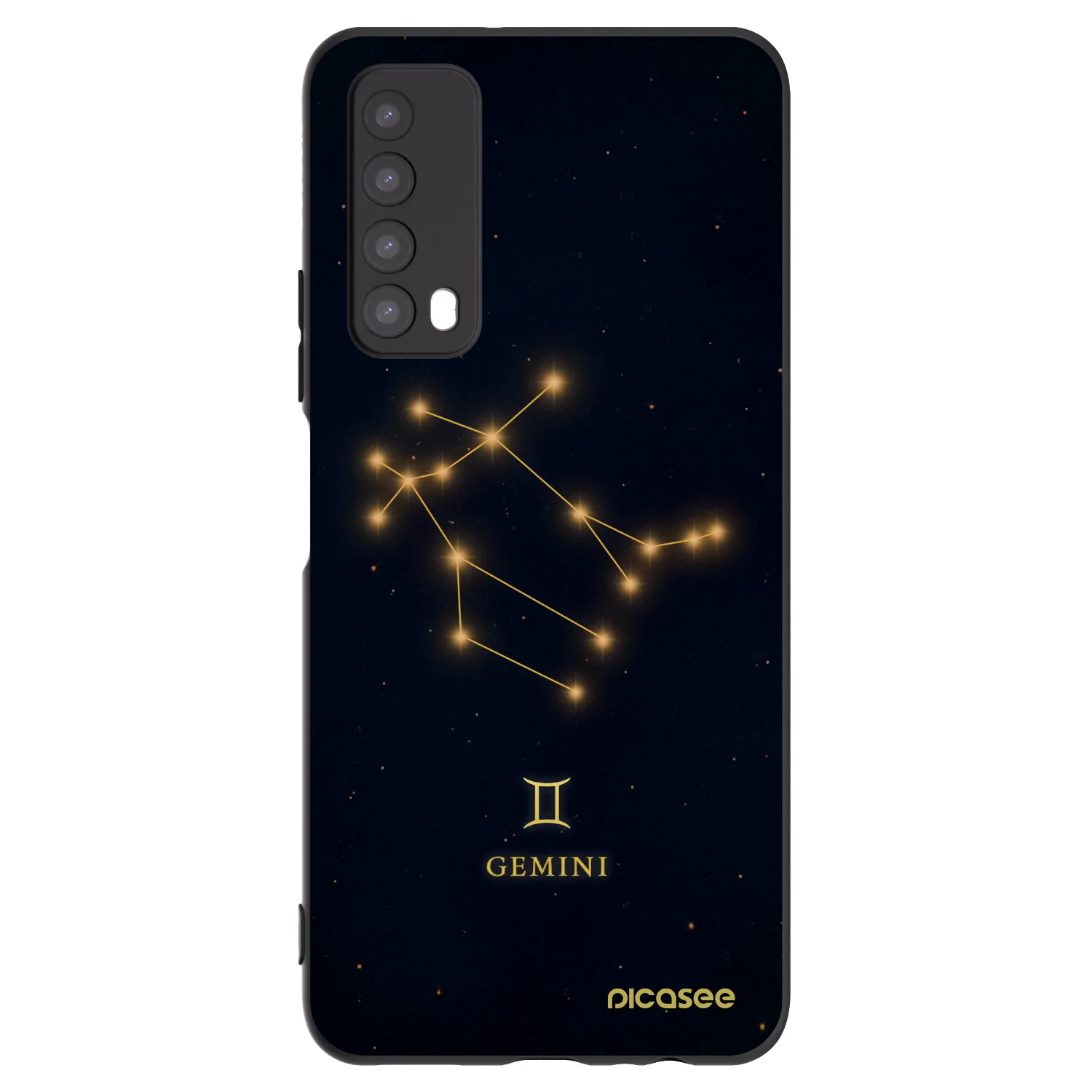 Picasee Huawei P Smart 2021 Hülle - Schwarzes Silikon - GEMINI