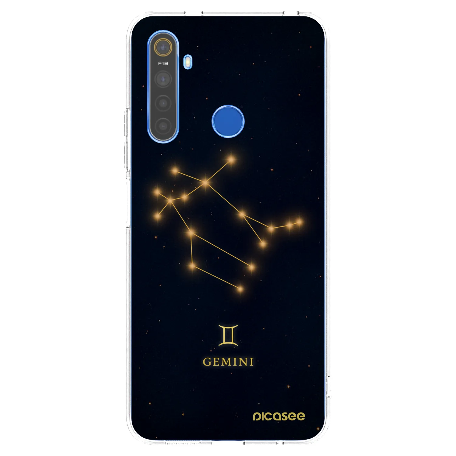 Picasee Realme 5 Hülle - Transparentes Silikon - GEMINI