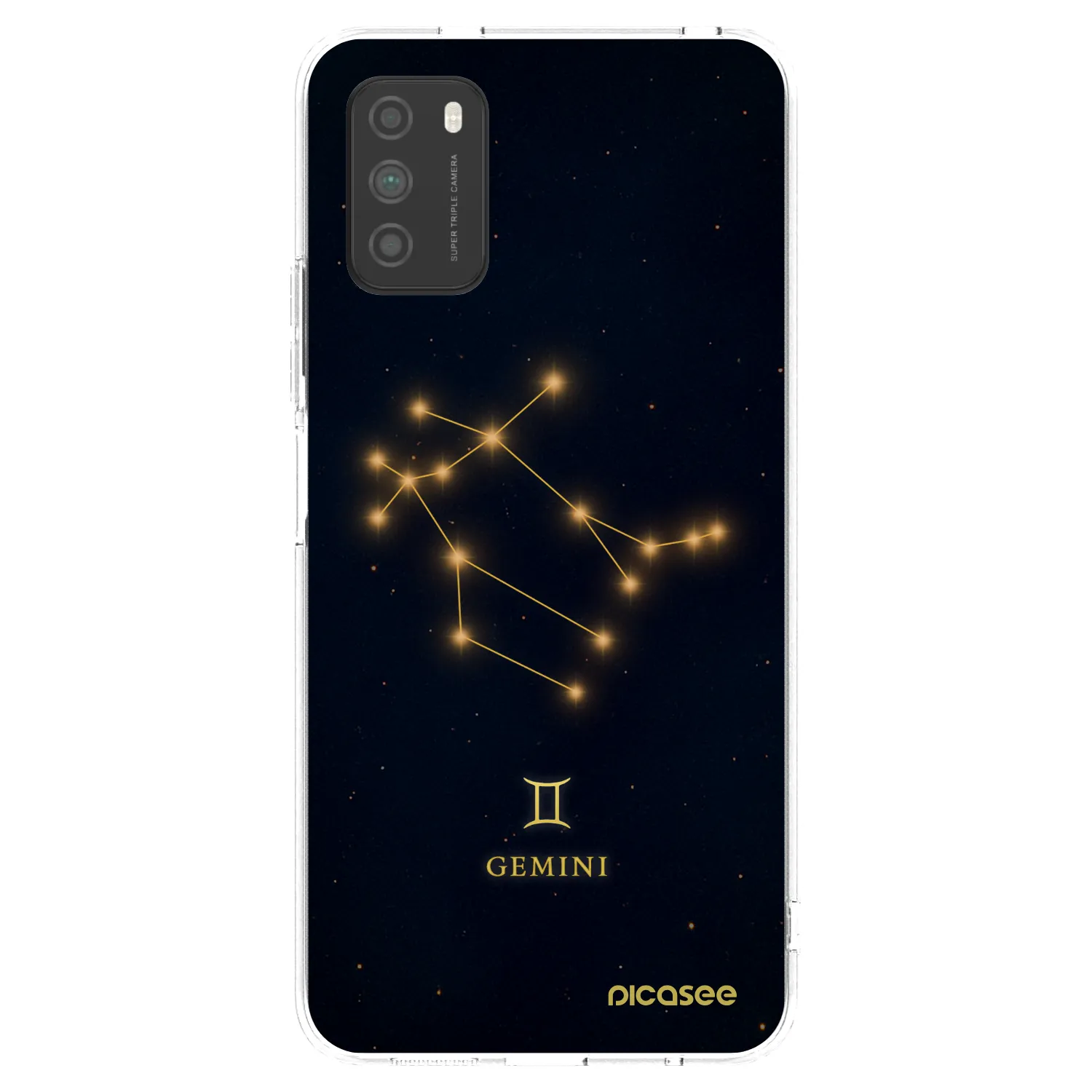 Picasee Xiaomi Poco M3 Hülle - Transparentes Silikon - GEMINI