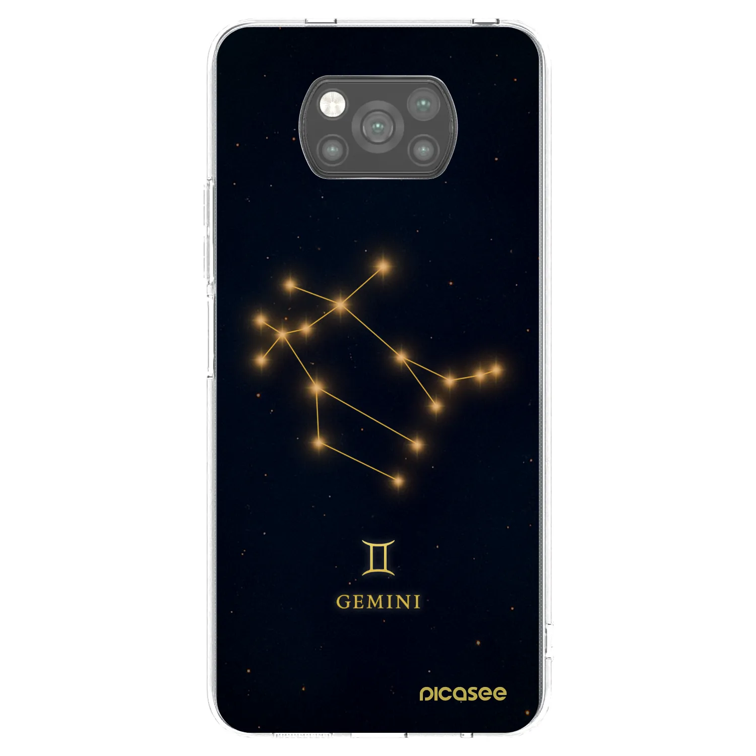 Picasee Xiaomi Poco X3 Pro Hülle - Schwarzes Silikon - GEMINI