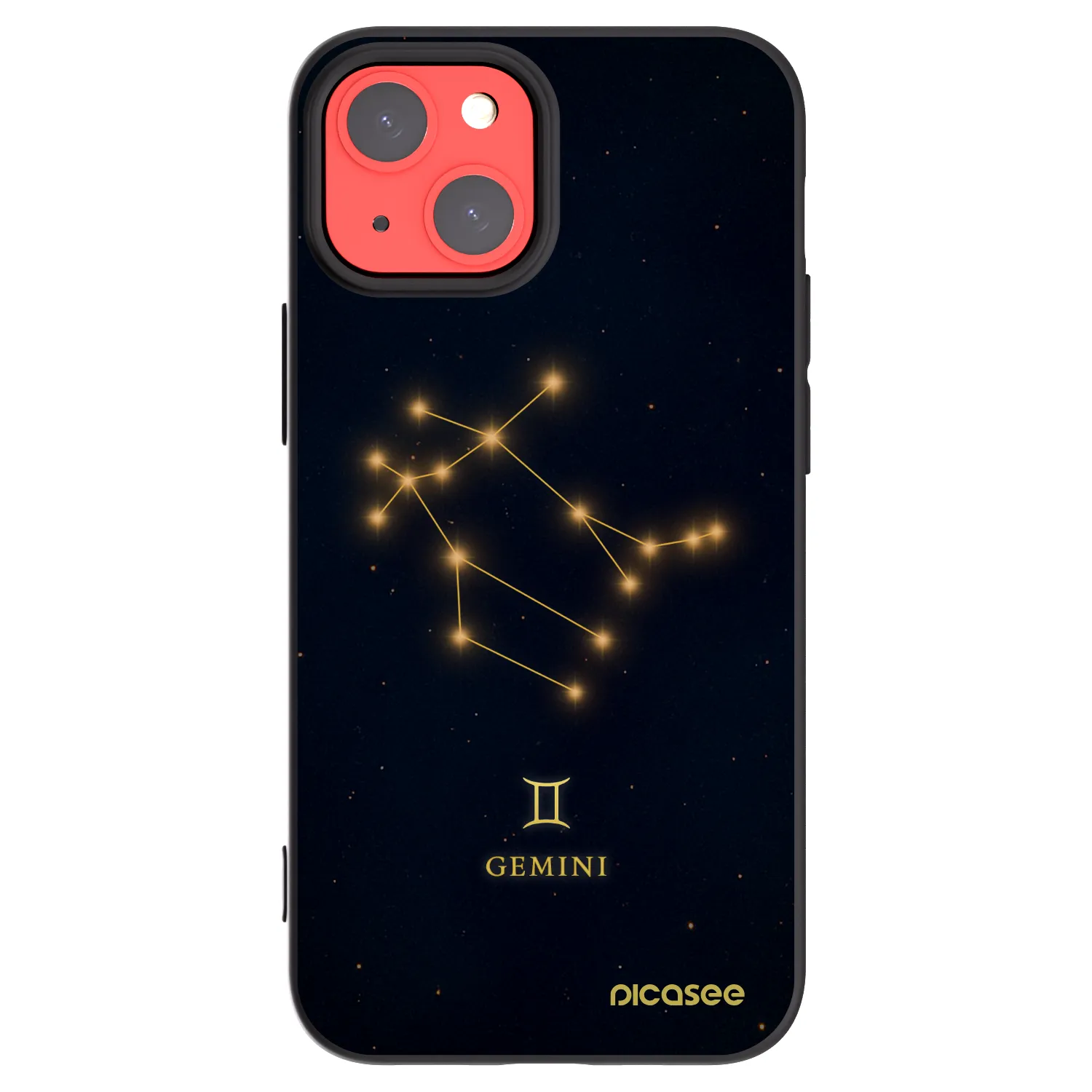 Picasee Apple iPhone 13 mini Hülle - Schwarzes Silikon - GEMINI