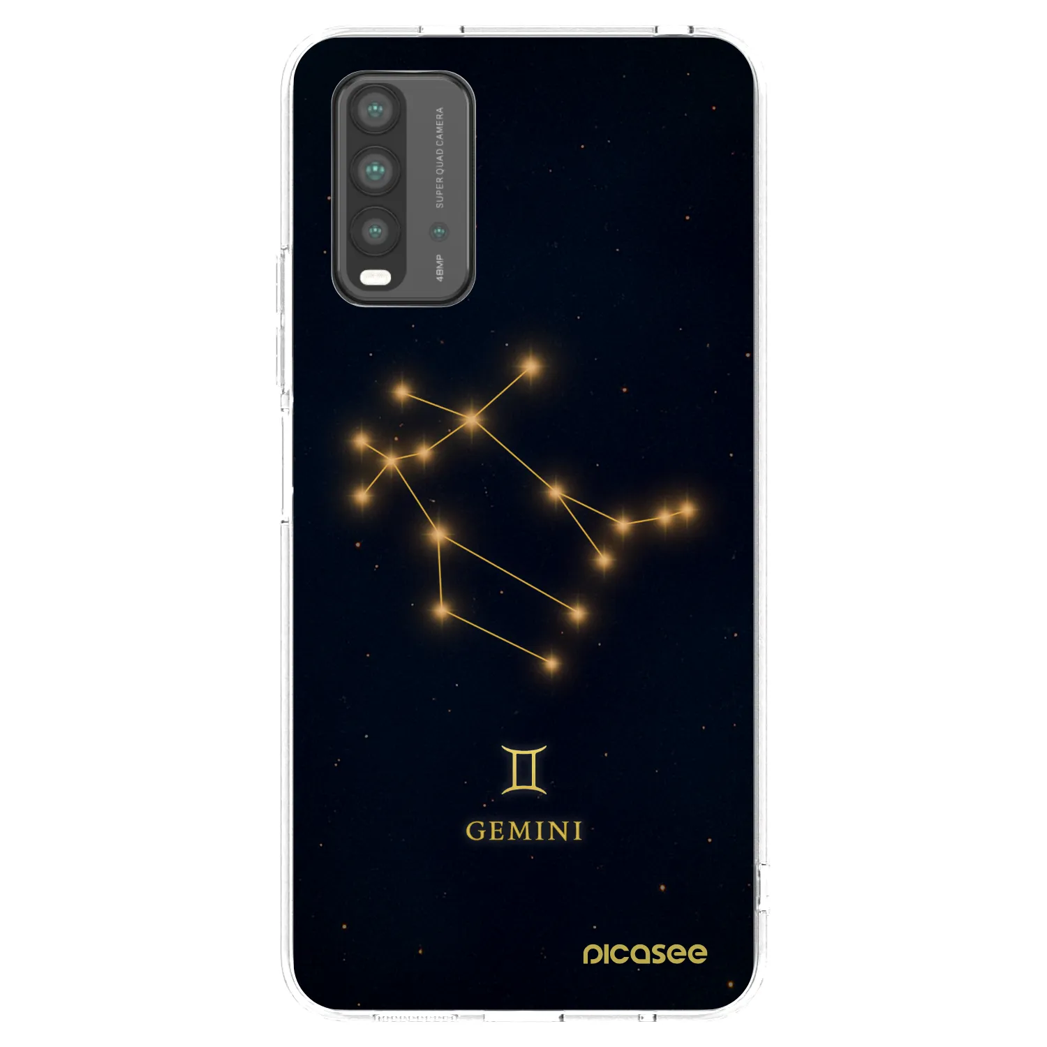 Picasee Xiaomi Redmi 9T Hülle - Schwarzes Silikon - GEMINI