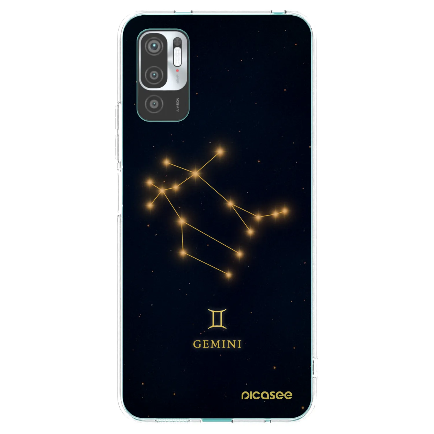 Picasee Xiaomi Redmi Note 10 5G Hülle - Transparentes Silikon - GEMINI