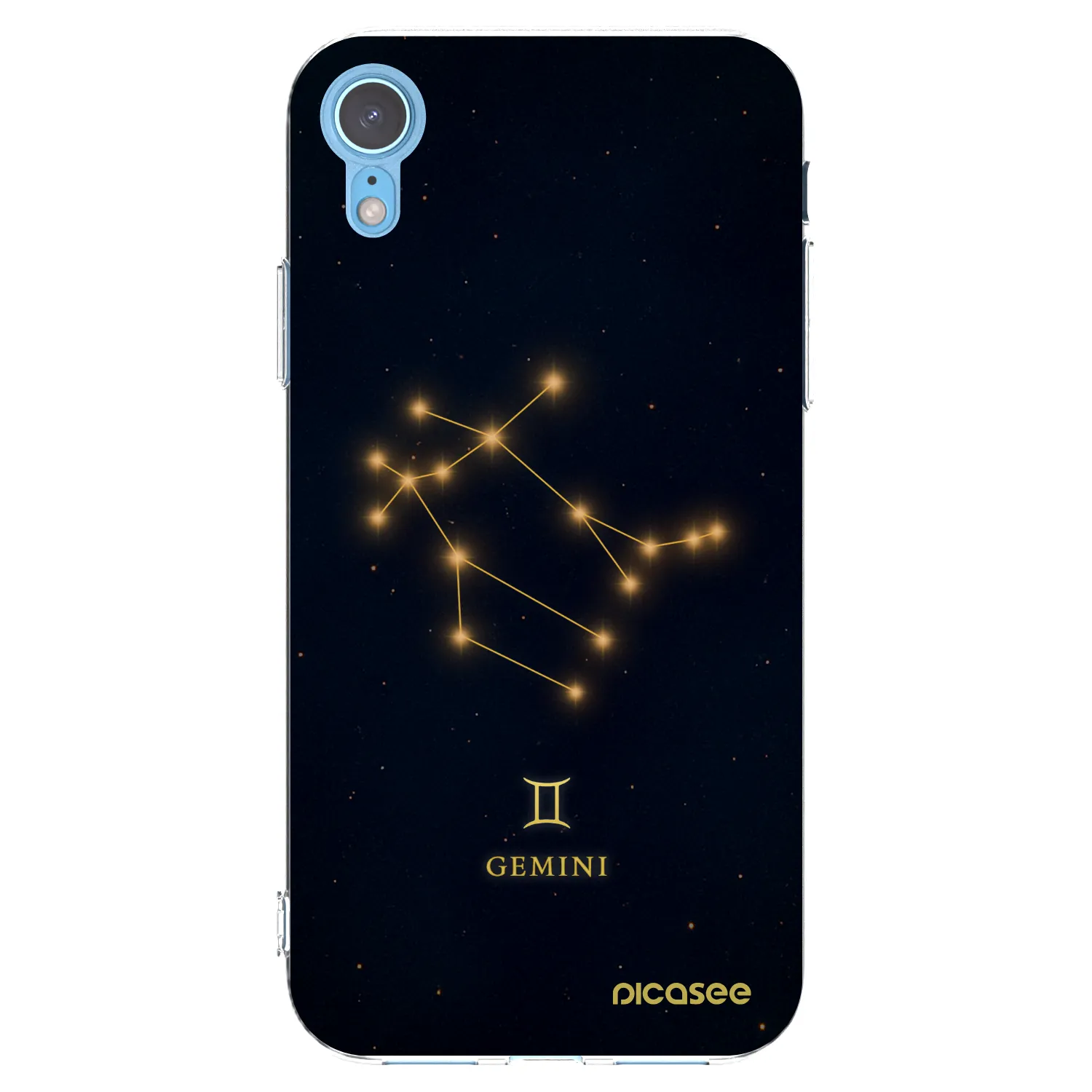 Picasee Apple iPhone XR Hülle - Transparentes Silikon - GEMINI
