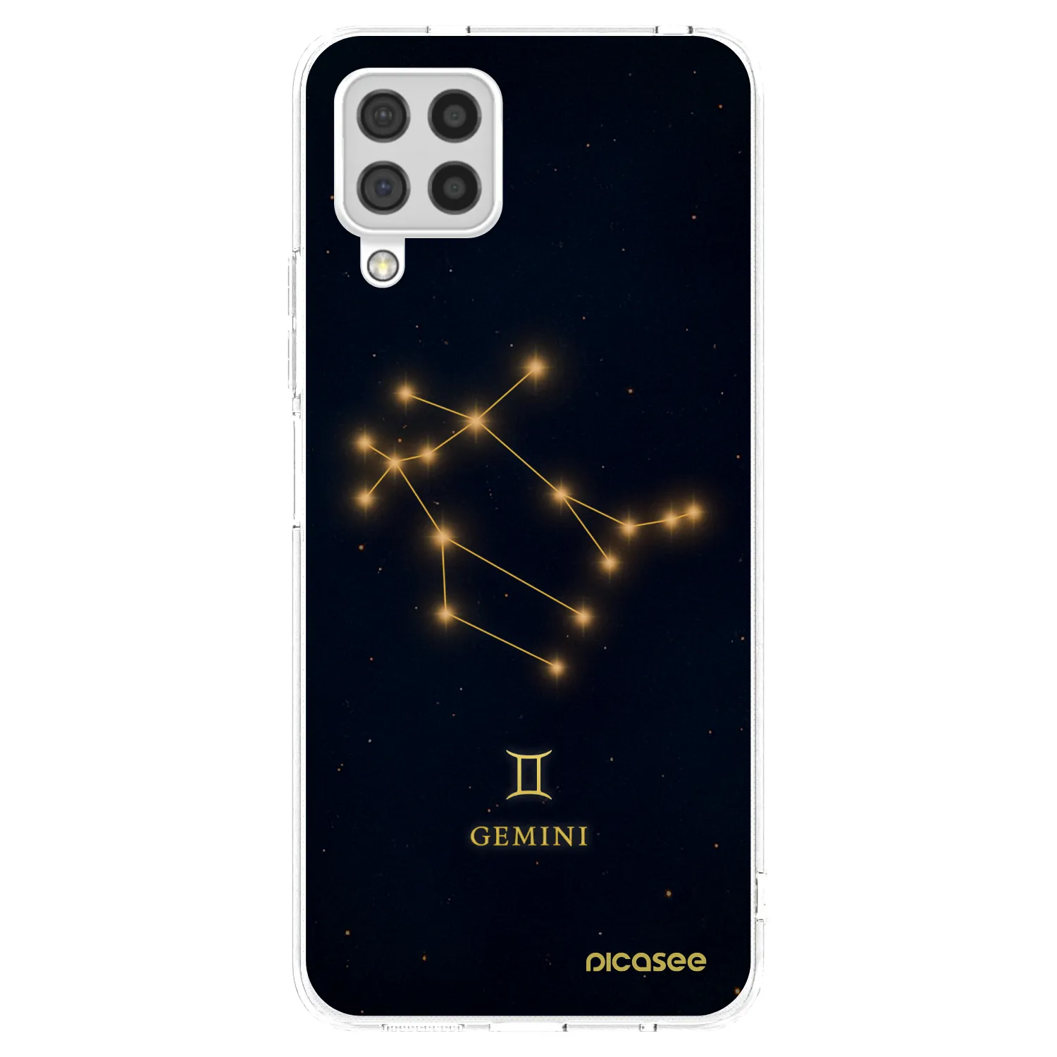 Picasee Samsung Galaxy A22 A225F 4G Hülle - Transparentes Silikon - GEMINI
