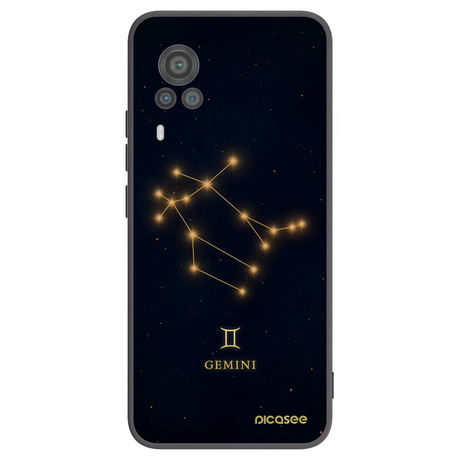 Picasee Vivo X60 Pro 5G Hülle - Schwarzes Silikon - GEMINI