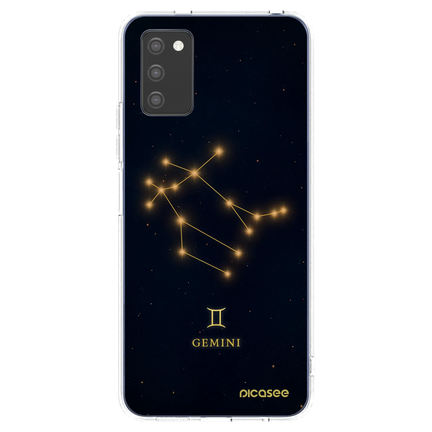Picasee Samsung Galaxy A03s A037G Hülle - Transparentes Silikon - GEMINI