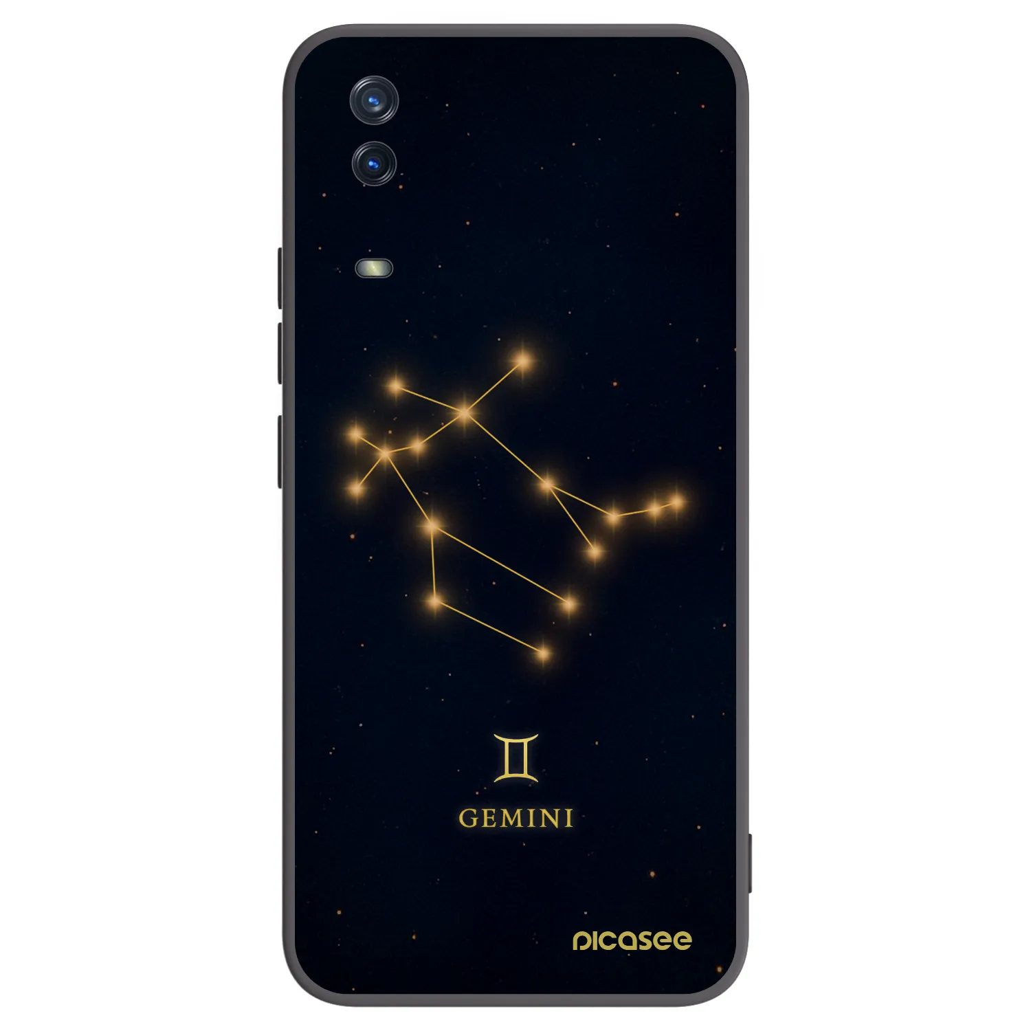 Picasee Vivo Y11s Hülle - Schwarzes Silikon - GEMINI